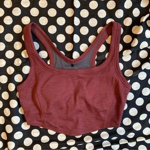 Maroon Prana Becksa Crop Top Bra